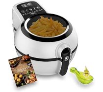 Tefal Actifry Genius Snaking FZ761015 Fritteuse ohne Öl, 1,2 kg, ar 9 automātiskām programmām un uzkodām, intuitīvs skārienpaliktnis un Rezeptbuch, spülmaschinenfest, schwarz