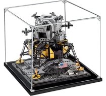 APRILA akrila displeja futrālis Lego 10266 veidotāju ekspertam NASA Apollo 11 Lunar Module putekļu necaurlaidīgs displeja futrālis Caurspīdīgs displeja futrāļa uzglabāšanas kaste modeļiem kolekcionējamiem priekšmetiem, 25 x 25 x 25 cm (displ ANEB0BRRHBVK9