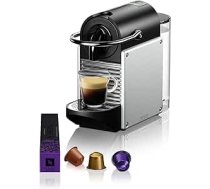 De'Longhi Nespresso EN 124 EN124.S kapsulu automāts Pixie 1260 W sānu sienas alumīnijs izgatavots no pārstrādātām kapsulām, sudrabs