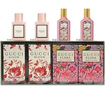 Gucci Smaržas sievietēm - Iepakojumā 4 sieviešu smaržu dāvanu komplekts sievietēm - 2 x Gucci Bloom Smaržas sievietēm 4,5 g un 2 x Gucci Flora Smaržas sievietēm 4,5 g ANEB09YT64D1FT