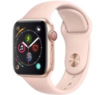 Apple Watch Series 4 40 mm (GPS + Cellular) — Aluminiumgehäuse Gold Sandrosa Sportarmband (Generalüberholt) ANEB07P6N24MXT