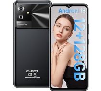 CUBOT Note 21 (2023) viedtālrunis Android 13–6 GB (12 GB) RAM + 128 GB ROM mobilais tālrunis bez līguma, 50 MP + 8 MP kamera, 6,56 collu HD+, 5200 mAh mobilie tālruņi bez Simlock, 4G divu SIM karte, astoņkodolu/Fa