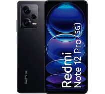 XIAOMI Redmi Note 12 Pro 5G 256GB mobilais tālrunis, melns, pusnakts melns, Android 12 ANEB0BW66P9XNT