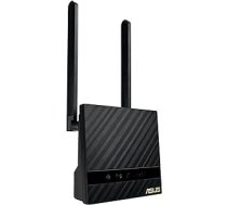 ASUS 4G-N16 Wireless-N300 LTE modema maršrutētājs (4G LTE mobilā platjosla, 150 Mbps, Wi-Fi, 300 Mbps, LAN ports) — melns