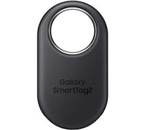 Samsung Galaxy SmartTag2 Bluetooth izsekotājs, kompasa skats, tuvumā esošā meklēšana, ar darbības laiku līdz 500 dienām, ūdensizturīgs, melns (1 iepakojumā)