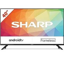 SHARP 40FG6EA Android Smart TV 102 cm (40 collas), balss vadība, izmantojot Google palīgu, Chromecast, Bluetooth, 2 x HDMI, 2 x USB, Dolby Audio, Active Motion 400 ANEB0BF1TLQH7T