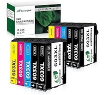 Greenjob 603XL printeru kasetnes Epson 603 tintes kasetnēm, kas saderīgas ar Epson Expression Home XP-2100 XP-2105 XP-3100 XP-3105 XP-4100 XP-4155 Workforce WF-2810 WF-2830 WF-28 no WF-28 ANEB0C749SS27T