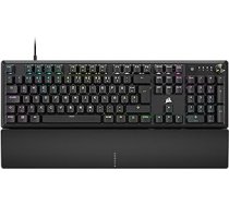 Corsair K70 CORE RGB mehāniskā spēļu tastatūra ar plaukstas balstu - iepriekš ieeļļoti MLX sarkani lineārie taustiņu slēdži - skaņas slāpēšana - iCUE savietojams - QWERTZ DE izkārtojums - melns