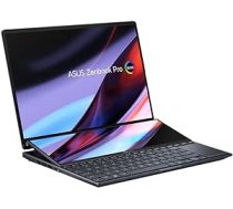 ASUS Zenbook Pro 14 Duo OLED klēpjdators | 14,5 collu 120 Hz OLED WQXGA+ displejs | Intel Core i9-12900H | 32 GB RAM | 2 TB SSD | NVIDIA RTX 3050Ti | Windows 11 | QWERTZ tastatūra | Tech Black ANEB0B9XXGK4DT