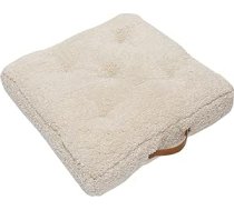Kare Design grīdas spilvens Polar White, 60 x 60 cm, Sēdekļa spilvens grīdai, Polsterēts Spilvens, Spilvens, Pārvalks izgatavots no 100% kokvilnas