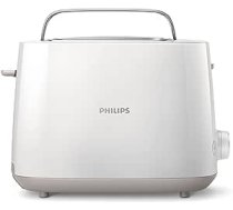 Philips tosteris — 2 grauzdiņu sloti, 8 līmeņi, maizes stiprinājums, atkausēšanas funkcija, pacelšanas funkcija, automātiska izslēgšanās, balts (HD2581/00) ANEB01N9XEUH6T