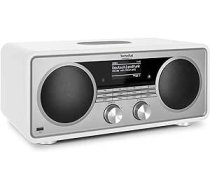 TechniSat Digitradio 602, kompakta sistēma ar 70 vatu 2.1 skaļruņu sistēmu (Stereo mūzikas centrs ar interneta radio, DAB+, FM, CD atskaņotājs, USB, Bluetooth, lietotņu vadība, Qi uzlādes stacija)