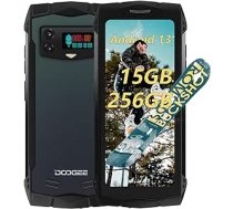 DOOGEE Smini āra mobilais tālrunis bez līguma, 5 GB + 256 GB TF 2 TB āra viedtālrunis 4,5 collas, Helio G99 un 3000 mAh un 50 MP, mobilais tālrunis āra Android 13, IP68 mobilais tālrunis ar NFC un sejas ID