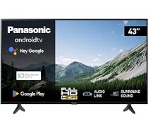 Panasonic TX-43MSW504, 43 collu Full HD LED Smart 2023 televizors, Android TV, telpiskā skaņa, Google palīgs, Chromecast, gaišais panelis, HD krāsu dzinējs, melns ANEB0CLDJQTC2T