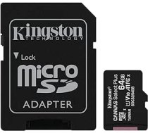 Oriģinālā Kingston Technology 16GB/32GB/64GB/128GB Mini Micro SD atmiņas karte planšetdatoram mobilajam tālrunim, melna (64GB)