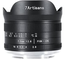 7artisans 7.5mm f2.8 Mark II APS-C Fisheye platleņķa objektīvs Sony E bezspoguļa kamerai A6300 A6400 A6500 NEX-3 NEX-3N NEX-5T NEX-5R