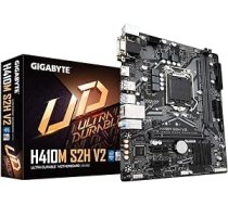 Gigabyte H410M S2H V2 Micro ATX mātesplate Intel LGA 1200 centrālajiem procesoriem ANEB08YRD7VS7T