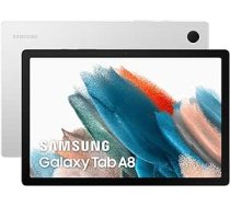 Samsung Galaxy Tab A8 (2022) LTE 64 GB / 3 GB RAM 7040 mAh kamera 25,4 cm (10 collas) 5 collu 8 MP / priekšējā kamera 5 MP sudraba krāsā ANEB09LYXML6VT