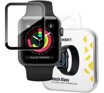 Hibrīds aizsargstikls Apple Watch 1/2/3 38mm Watch Glass melns