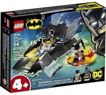 LEGO DC Batboat Pingvīnu vajāšana! 76158 Labākā Betmena būvrotaļlieta bērniem ar supervaroņu minifigūrām, 2 laivām, batarangu un lietussargu, lieliska dāvana svētkos vai dzimšanas dienā, jauna 2020. gadā (55 gabali) ANEB0858MYF21T