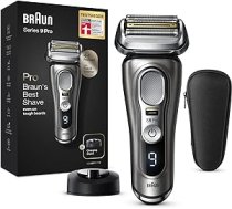 Braun Series 9 Pro Premium vīriešu skuveklis ar 4+1 skūšanās galviņu, elektrisko skuvekli un ProLift trimeri, 60 minūšu akumulatora darbības laiku, lietošanai mitrā un sausā veidā uz s 1, 3 un 7 Day Beard, 9415s ANEB09GPRS6DNT