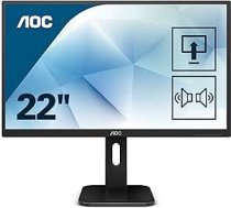 AOC 22P1D — 22 Zoll FHD monitors, augstas izšķirtspējas josla (1920 x 1080, 60 Hz, VGA, DVI, HDMI) ANEB07D36M3JQT