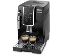 De'Longhi Dinamica ECAM 350.15.B pilnībā automātisks kafijas automāts (1450 vati, digitālais displejs, piena putotājs, iecienītākie dzērieni, nospiežot pogu, noņemama pagatavošanas grupa, 2 tasīšu funkcija) melns ANEB01FOAFWLWT