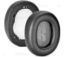 Rezerves ausu spilventiņi priekš JBL E65 E65BTNC / Duet NC / LIVE650 BTNC LIVE660 BTNC austiņas, uzlabotas atmiņas putu austiņas (melnas)
