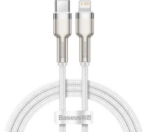 Baseus USB-C Lightning Cafule PD kabelis 1m balts CATLJK-A02