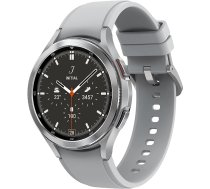 Samsung Galaxy Watch4 Classic, apaļš Bluetooth viedpulkstenis, Wear OS, rotējošs rāmis, fitnesa pulkstenis, fitnesa izsekotājs, 46 mm, sudrabs ANEB09MDML6MLT