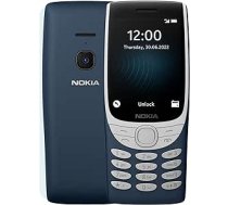 Funkcionālais tālrunis Nokia 8210 ar 4G savienojumu, lielu displeju, iebūvētu MP3 atskaņotāju, bezvadu FM radio un klasisko spēli Snake (Dual SIM) — zils ANEB0B6WLBKKRT