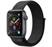 Apple Watch Series 4 40 mm (GPS) — Aluminiumgehäuse Space Grau Schwarz Sport Loop (Generalüberholt) ANEB07R25LSC8T