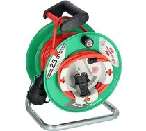 Brennenstuhl Garant G IP44 Gartenkabeltrommel (Kabeltrommel für Rasenmäher mit 23+2m Kabel in rot, Spezialkunststoff, vorübergehende und zeitlich begrenzte Verwendung im Freien, Made in Germany)