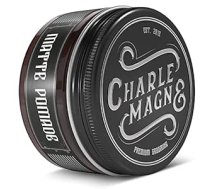 Charlemagne Premium Matte Pomāde – Spēcīga noturība – Elegants aromāts – Matēta izskata apdare matiem – Matēts Matu Vasks vīriešiem / Vīriešiem – 100 ml – Matu krēms Ražots Apvienotajā Karalistē – Barber Quality