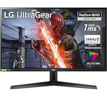 LG Ultragear spēļu monitors 27GN800-B 68,5 cm – 27 collas, QHD, AMD FreeSync, 144 Hz, 1 ms GtG, melns ANE55B0BXBN9X7BT