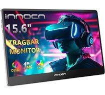INNOCN OLED portatīvais monitors 15,6 collu FHD spēļu ekrāns, 100000:1, HDR, HDMI/USB C, TÜV zema zila sertifikācija, portatīvais monitors klēpjdatoram/Xbox/MacBook ANEB09V5CHVPRT