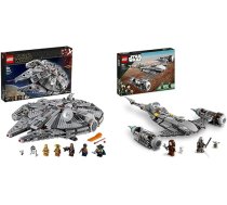 LEGO 75257 Star Wars Millennium Falcon kosmosa kuÄ£a konstrukcijas komplekts ar Finn, Chewbacca un 75325 Star Wars Mandalorian's N-1 Starfighter no Boba Fett grÄmatas ANEB0BV2M6Z33T