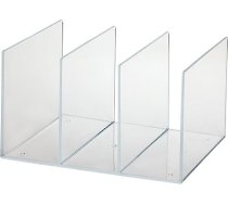 Maul žurnālu plaukts augstas kvalitātes 3 nodalījumi akrila ventilatora žurnāla fails 8,5 cm platums, izmērs: 27 cm x 20,8 x 15,8 cm, 1 gab.