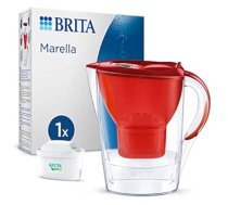 BRITA - Marella Cool Filter Carafe - 2,4 L - Sarkans - Ietver Maxtra Pro All-in-1 filtra kasetni