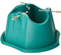 Rocky Mountain Goods Live Ziemassvētku eglītes statīvs līdz pat 5 pēdu reālam kokam — izturīga plastmasa ar 3 drošām skrūvēm vieglai/drošai uzstādīšanai — tērauda centrs taisnam kokam