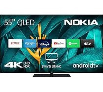 Nokia 55 collu (139 cm) 4K UHD televizors Smart Android televizors (DVB-C/S2/T2, Netflix, Prime Video, Disney+) Amazon Exclusive — QN55GV315ISW — 2023 ANEB0BXB181L7T