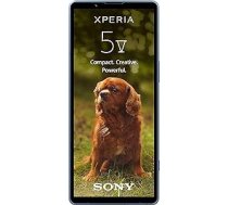 Sony Xperia 5 V (6,1 colla, 21:9, HDR OLED 120 Hz, nākamās paaudzes sensors un ZEISS, 3,5 mm ligzda, IP65/68) zils ANEB0CG9TBYY5T