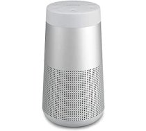 Bose SoundLink Revolve (Series II) Bluetooth skaļrunis — pārnēsājams, ūdensnecaurlaidīgs bezvadu skaļrunis ar 360° skaņu, sudraba krāsā ANEB08VKQPR7HT