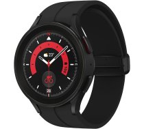 Samsung Galaxy Watch5 Pro viedpulkstenis, veselības uzraudzība, sporta pulkstenis, ilgs akumulatora darbības laiks, 4G, 45 mm, melns, 1 gads garantija [izņemot Amazon] — FR versija ANEB0B8NRHQTZT