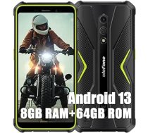 Ulefone Armor X12 Pro āra mobilie tālruņi bez līguma 2023, MTK G36 8GB + 64GB āra viedtālrunis Android 13, 13MP + 8MP, 5,45 collu HD+, 4860 mAh akumulators, IP68 mobilais tālrunis bez līguma,