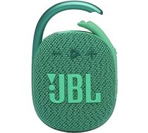 JBL Clip 4 Eco Bluetooth skaļrunis izgatavots no pārstrādāta materiāla zaļā krāsā - ūdensizturīgs, pārnēsājams mūzikas kastīte ar praktisku karabīni - līdz 10 stundām bezvadu mūzikas straumēšanas ANEB0BSNW5VKFT