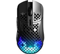SteelSeries Aerox 5 bezvadu spēļu pele - īpaši viegla 74g - 9 pogas - Bluetooth/2,4GHz - 180 stundu akumulatora darbības laiks - IP54 ūdensizturīgs - PC/MAC - FPS, MOBA, Battle Royale