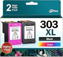 CanPick 303 XL printeru kasetnes vairāku iepakojumu nomaiņa HP 303 printeru kasetnēm melnā un krāsainā krāsā HP 303XL HP Envy Photo 6230 kasetnēm 7830 6232 6220 7134 6234 Envy Inspire 79000e 7 ANEB0CGLNXRSTT