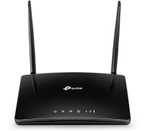 TP-Link TL-MR6400 WLAN Cat4 + N300 Mbps 4G LTE maršrutētājs (150 Mbit/s lejupielāde, 300 Mbit/s 2.4GHz), brīvi konfigurējams LAN/WAN ports), melns, 5. versija