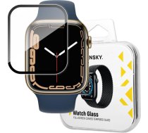 Hibrīds aizsargstikls Apple Watch 7/8/9 41mm Watch Glass melns